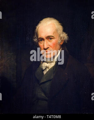 James Watt (1736-1819) Porträt der Ingenieur, Erfinder der Dampfmaschine von John Partridge, nachdem Sir William Beechey 1806 Stockfoto