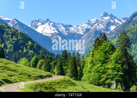 Fantastische Bergwelt im südlichen Allgäu Stockfoto