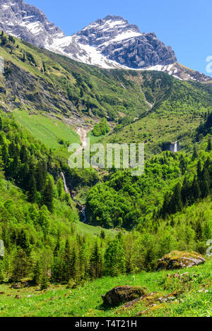 Wunderschöne alpine Natur im Oytal im südlichen Allgäu Stockfoto