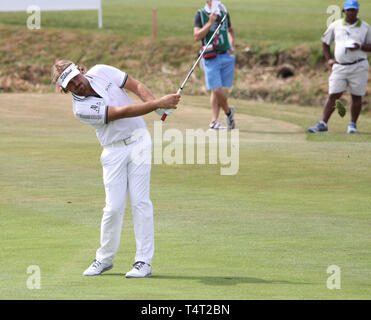 Paris, Frankreich, 05.Juli 2015: Victor Dubuisson (fra) in der vierten Runde der French Open, europäischen Golftour, Juli 05, 2015 Am Golf Stockfoto