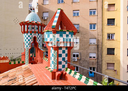 Casa Vicens, ein Museum in Barcelona, Spanien Stockfoto