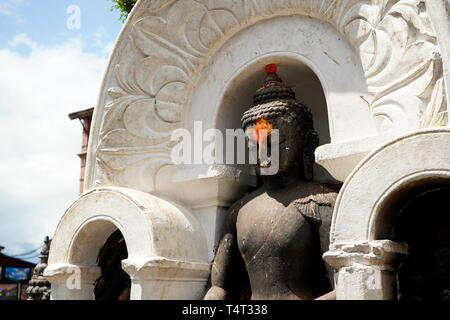 MonkeyTemple Swayambhunath Kathmandu Nepal Stockfoto