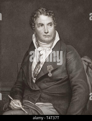 Jacques-Louis David, 1748 - 1825. Französischen neoklassizistischen Malers. Stockfoto