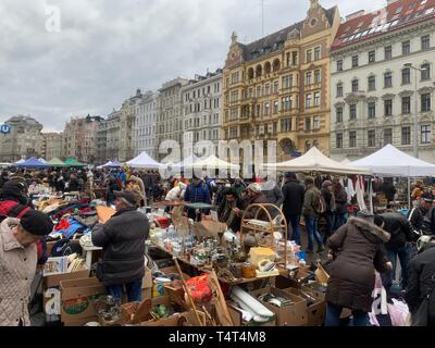 Naschmarkt Flohmarkt Stockfoto