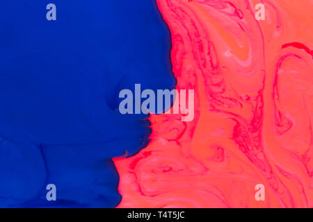Blau Rot Marmor Textur Stockfoto