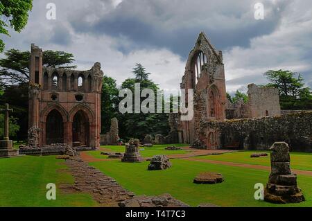 Ruinen von Dryburgh Abbey, Scottish Borders, Schottland, Großbritannien, Europa Stockfoto