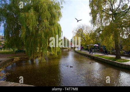 Bourton-on-the-Water, Gloucestershire, England. Stockfoto