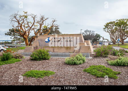 Embarcadero Marina Park in San Diego, Kalifornien, USA - 18. MÄRZ 2019 Stockfoto