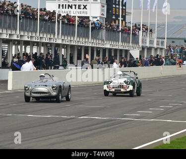 Andy Schäfer, AC Ace Bristol, Chris Ryan, Triumph TR3 S, Tony Blick Trophäe, Straße, Sport- und GT-Fahrzeuge, 1954 bis 1959, 77 Mitglieder treffen, Goodwood Stockfoto