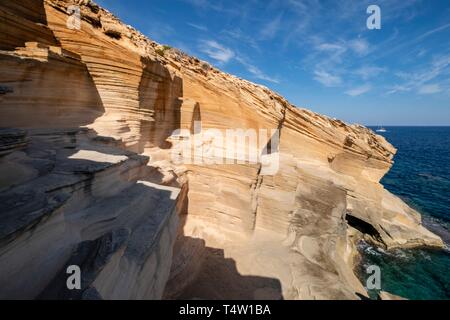 Cantera de Mares, Santanyi, Mallorca, Balearen, Spanien. Stockfoto