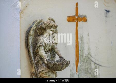 Cementerio, Bunyola, Mallorca, Balearen, Spanien. Stockfoto