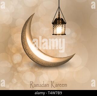 Ramadan Kareem gruss Hintergrund islamische Stock Vektor