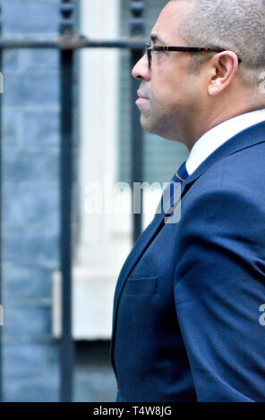 James geschickt MP (Con: Braintree) Parlamentarischer Staatssekretär für die Europäische Union - in der Downing Street, April 2019 Stockfoto