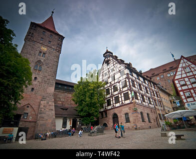 Nürnberg, die zweitgrößte Stadt der Bayern Stockfoto