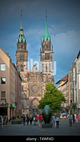 Nürnberg, die zweitgrößte Stadt der Bayern Stockfoto
