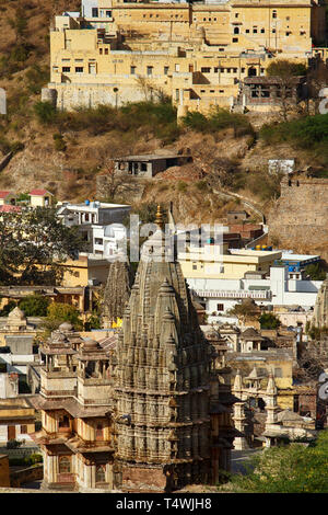 Pushkar Bereich Flachbau, Indien Luftaufnahme Stockfoto