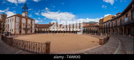 Riaza wichtigsten quadratische Segovia Provinz Spanien Stockfoto