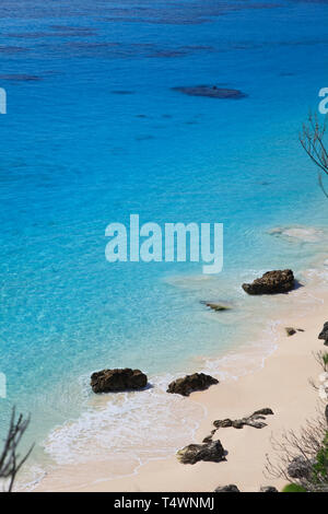 Bermuda, Southhampton Parish, Warwick Long Bay Beach Stockfoto