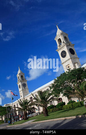 Bermuda, Sandys Parish, Royal Naval Dockyard, die Clock Towers Stockfoto