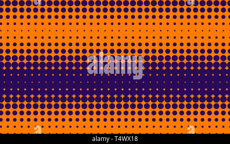 Abstrakte duplex Hintergrund. Halbton Textur. Trendigen Farbverlauf orange und violett Textur. Design Hintergrund. Stockfoto