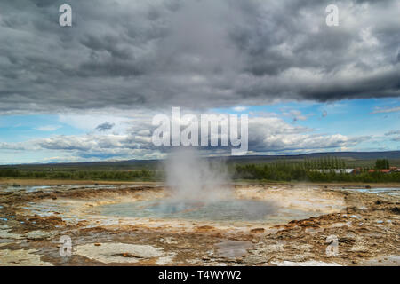 Strokkur Geysir Stockfoto