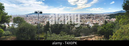 Ausblick auf Barcelona vom Observation Deck Stockfoto