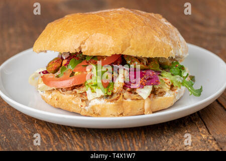 Nahaufnahme des türkischen Doener Stockfoto