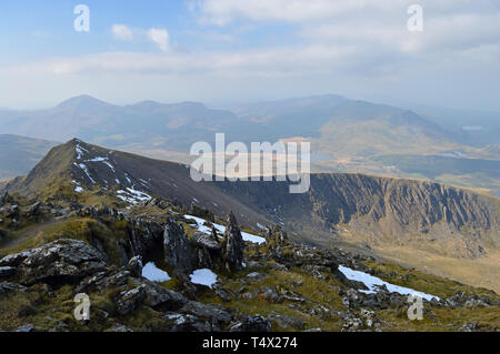 Kingsland Main auf der Rhyd Ddu Pfad zu Snowdon Gipfels Stockfoto