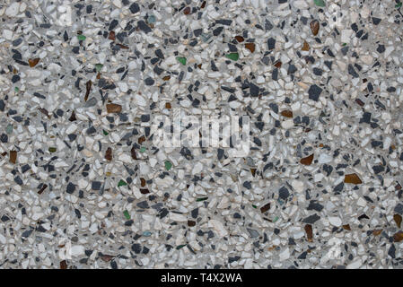 Alten terrazzo wand hintergrund Textur Stockfoto