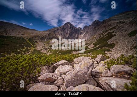 Skalnaté Pleso (Rocky See) in der Vysoké Tatry (Hohe Tatra) Stockfoto