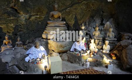 Buddha Höhle Khao lunag in phetchaburi Thailand Stockfoto