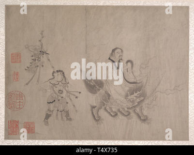 [Song Dynasty] Li (Modell) Gonglin Fahai Lingshan Atlas Stockfoto