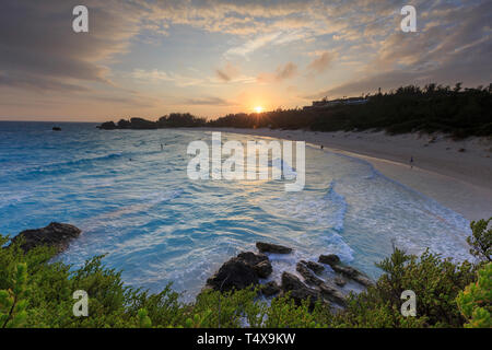 Bermuda, Southhampton Parish, Horseshoe Bay Beach Stockfoto