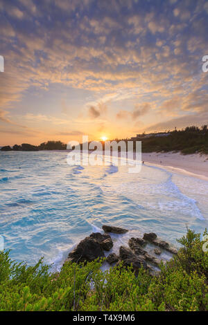 Bermuda, Southhampton Parish, Horseshoe Bay Beach Stockfoto