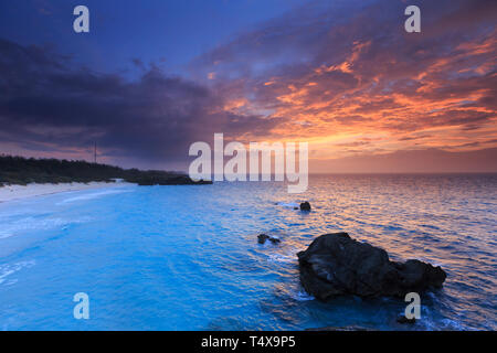 Bermuda, Southhampton Parish, Horseshoe Bay Beach Stockfoto