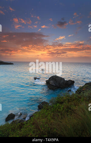 Bermuda, Southhampton Parish, Horseshoe Bay Beach Stockfoto