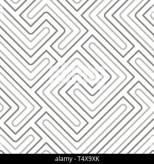 Nahtlose abstrakte Muster mit grauen geometrischen Linien Stockfoto