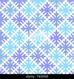 Nahtlose Muster mit abstrakten geometrischen Schneeflocken dekorative Ornament Stockfoto