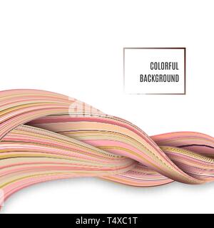 3d-abstrakte farbenfrohe Fluid Design. Vector Illustration EPS 10. Stock Vektor