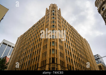 Die denkmalgeschützten Gebäude der Gnade (1930) Häuser das Grace Hotel in Sydney Central Business District, Sydney, New South Wales, Australien. Stockfoto