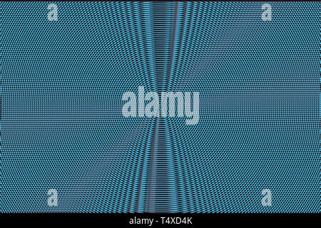 Blue neon Halftone abstrakt Hintergrund. Hypnotisch optische Illusion Textur Stockfoto