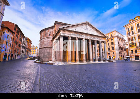 Patheon square antiken Sehenswürdigkeiten in der Ewigen Stadt Rom, Hauptstadt von Italien Stockfoto