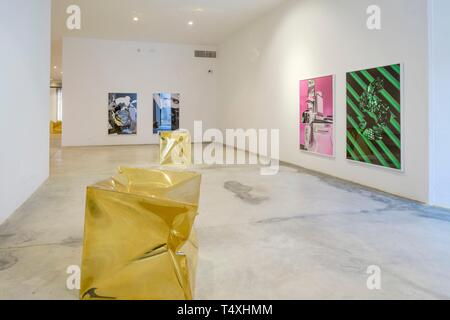 CCA Andratx Centro de Arte, Andratx, Sur de la Sierra de Tramuntana, Mallorca, Balearen, Spanien. Stockfoto