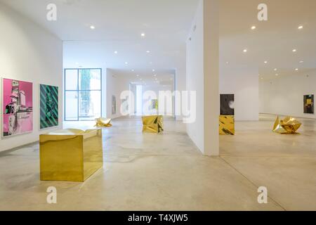 CCA Andratx Centro de Arte, Andratx, Sur de la Sierra de Tramuntana, Mallorca, Balearen, Spanien. Stockfoto