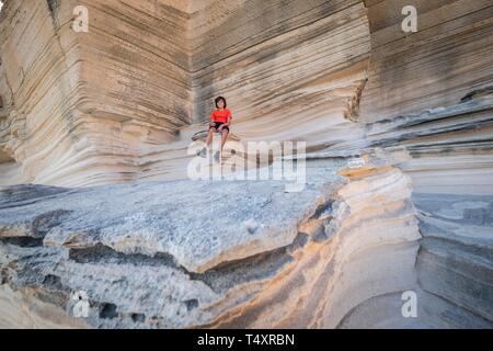 Cantera de Mares, Santanyi, Mallorca, Balearen, Spanien. Stockfoto