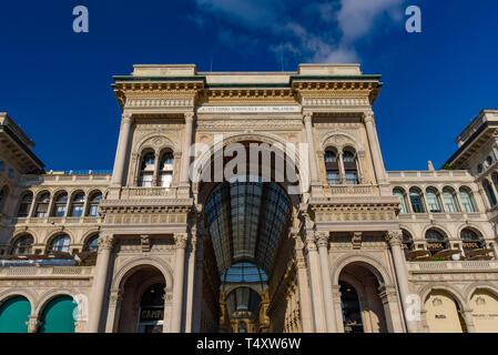 Galleria Vittorio Emanuele II in Mailand, Italien: älteste Einkaufszentrum Stockfoto