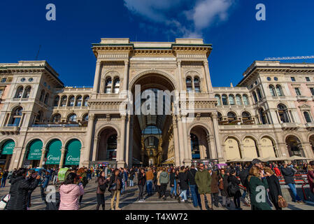 Galleria Vittorio Emanuele II in Mailand, Italien: älteste Einkaufszentrum Stockfoto