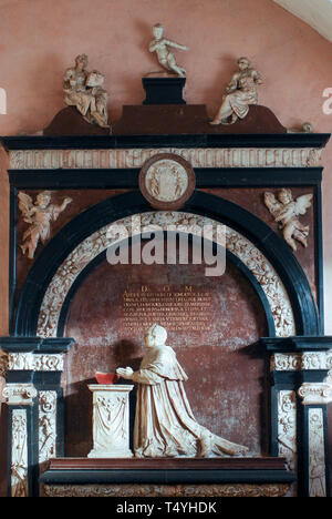 Niederländischen Manierismus Grabmal des Kardinals Andrew Bathory und sein Bruder Balthasar gebaut 1598 von Willem van den Verstopf t im gotischen St. Andrew's Church i Stockfoto