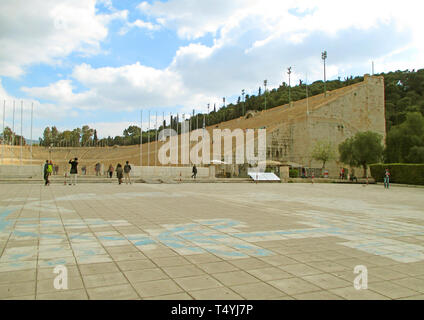 Die Panathenaic Stadion, archäologische Stätte in Athen, Griechenland Stockfoto