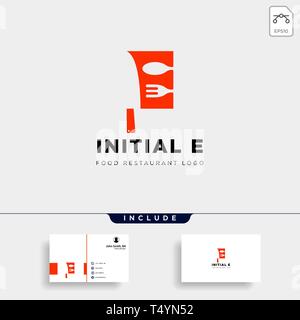 Erste e-Anlagen einfaches Logo Vorlage Vektor icon abstrakt-Vektor Stock Vektor